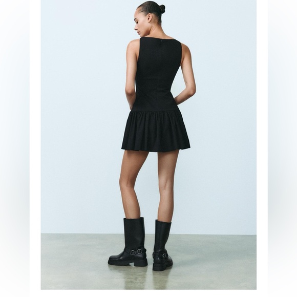 ZARA Short Dress with Bows - Picture 2 of 8
